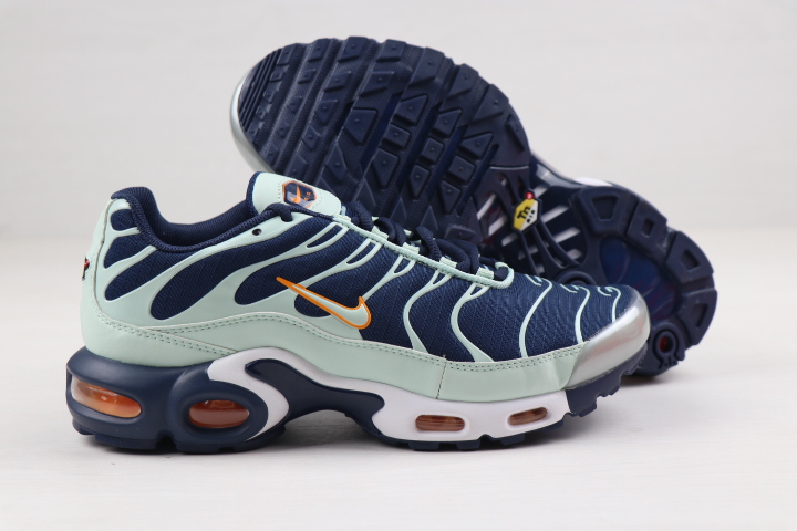 Men Nike Air Max PLUS Navy Blue Silver Yellow